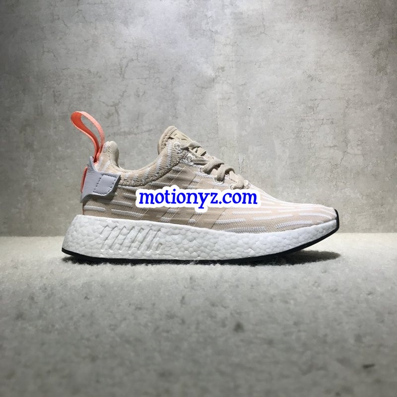 Real Boost Adidas NMD R2 PK Linen White